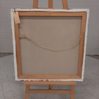 Schilderij stripkunst oranje