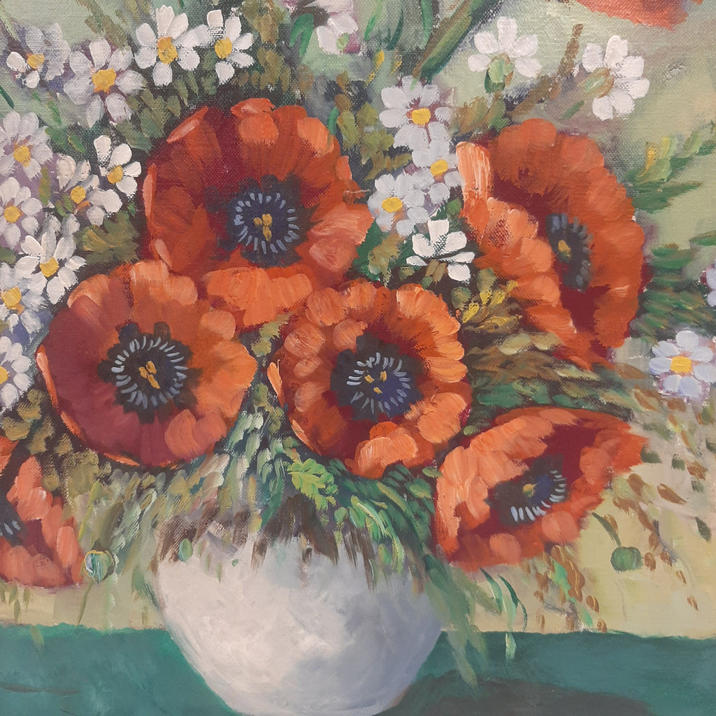 Schilderij klaprozen