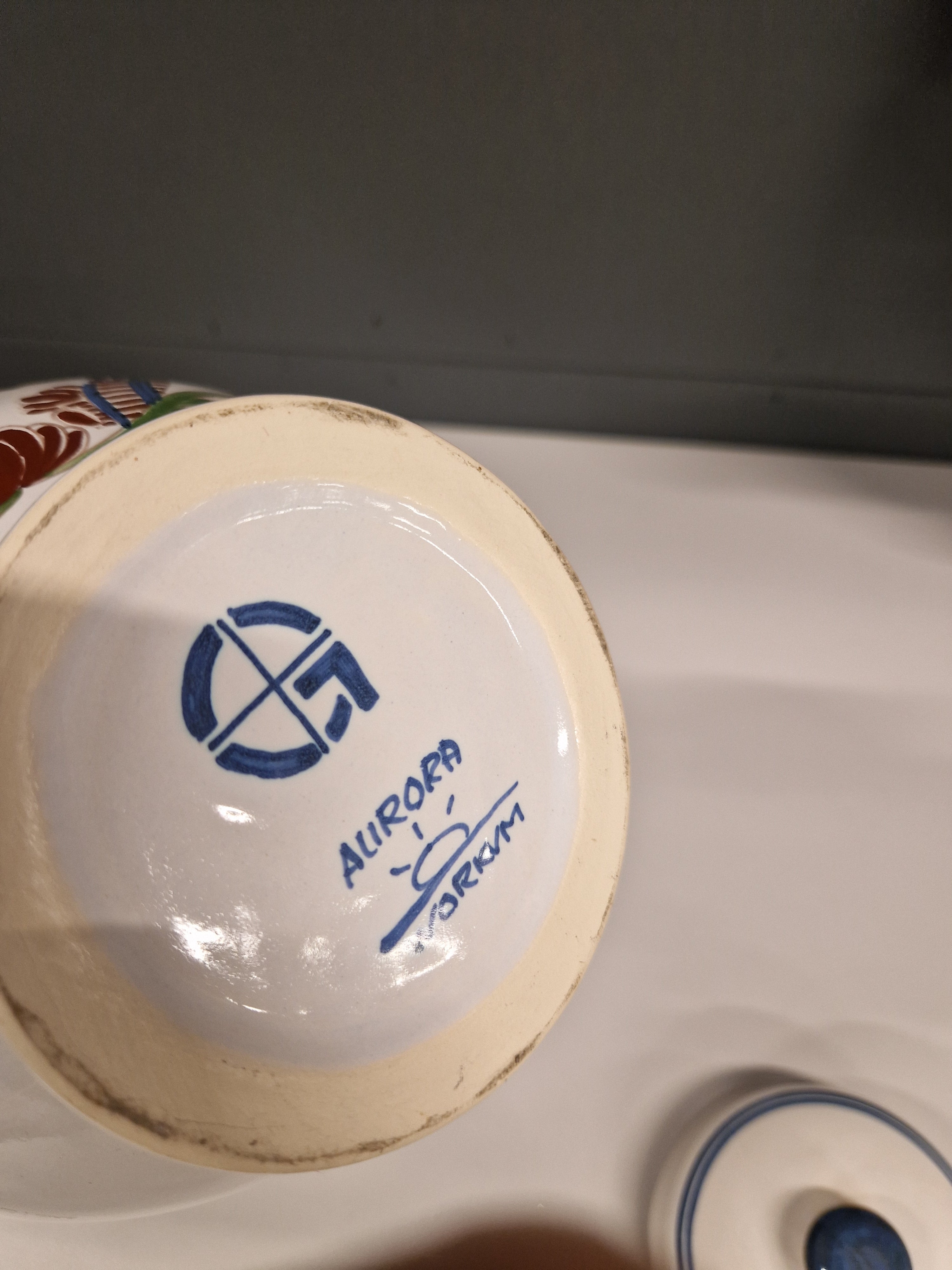 Tabakspot, handbeschilderd