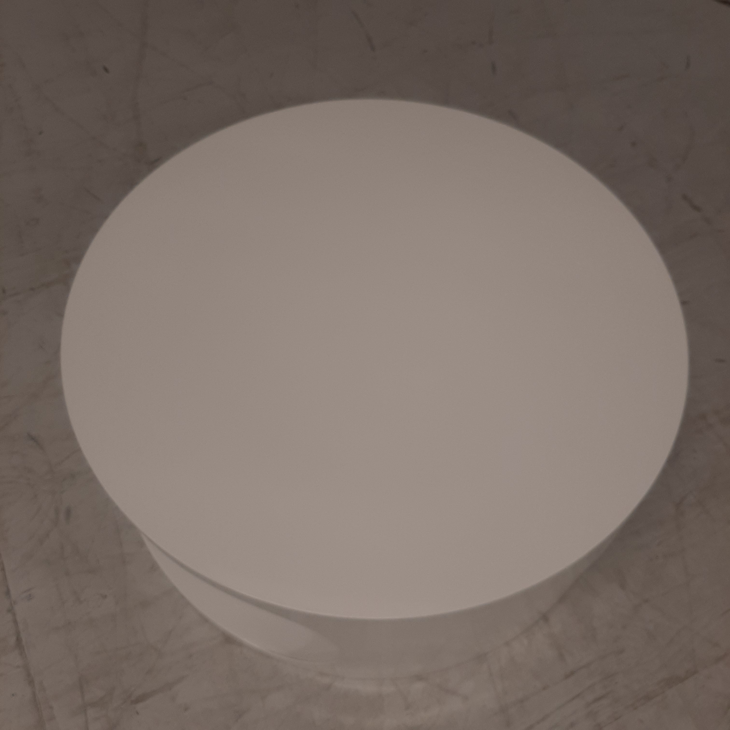 Salontafel ronde witte space age