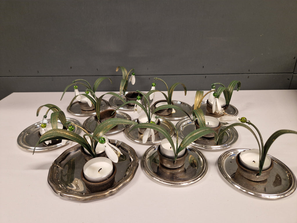 Kaarsenstandaard sneeuwklokje, 5 stuks voor 20