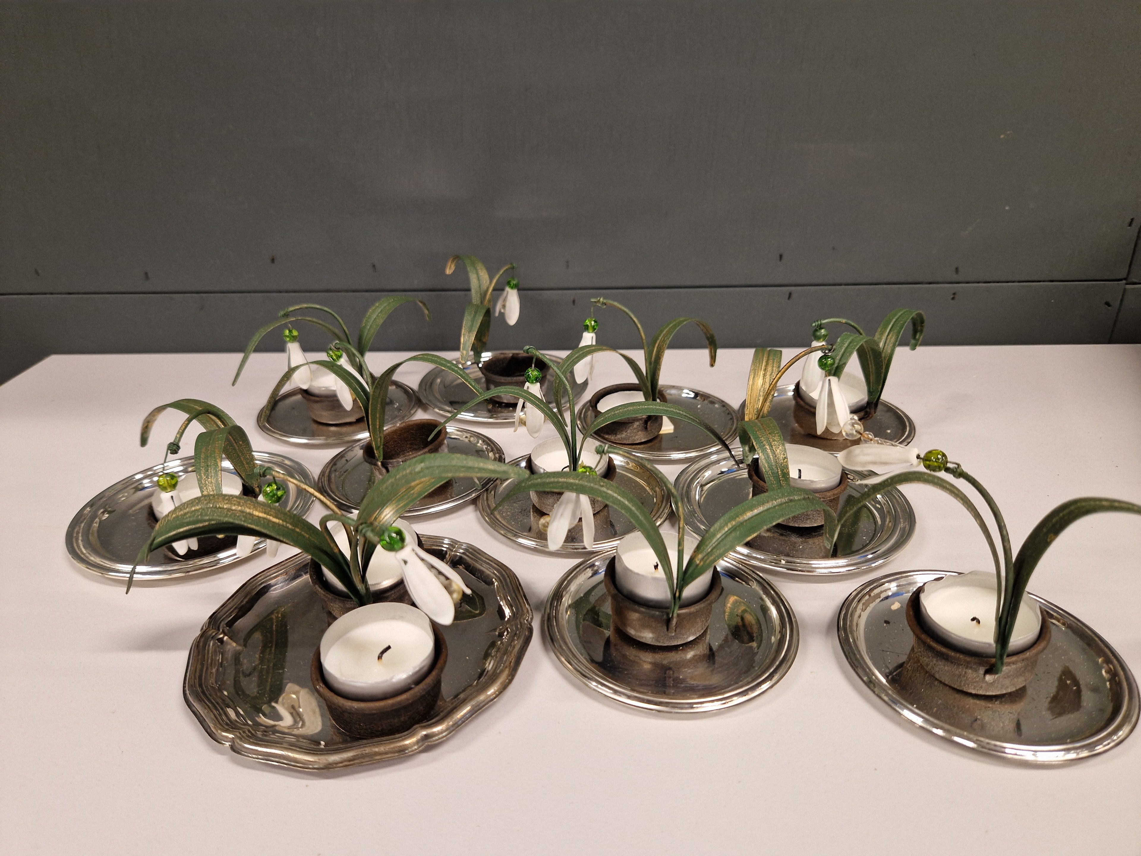 Kaarsenstandaard sneeuwklokje, 5 stuks voor 20