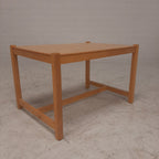Eiken vintage tafeltje mutiplex blad