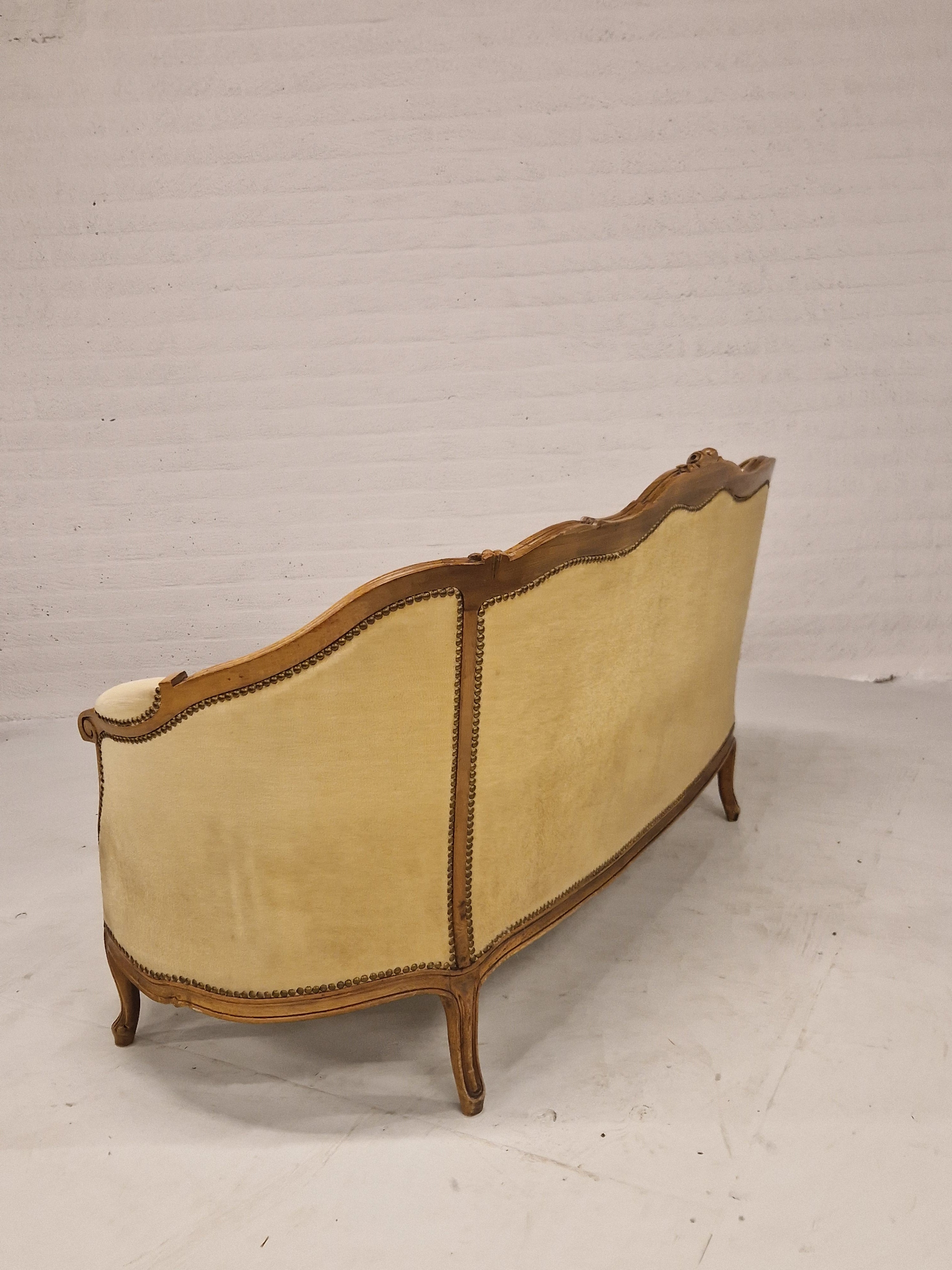 Rococo stijl, tweezitter, 162x75 cm