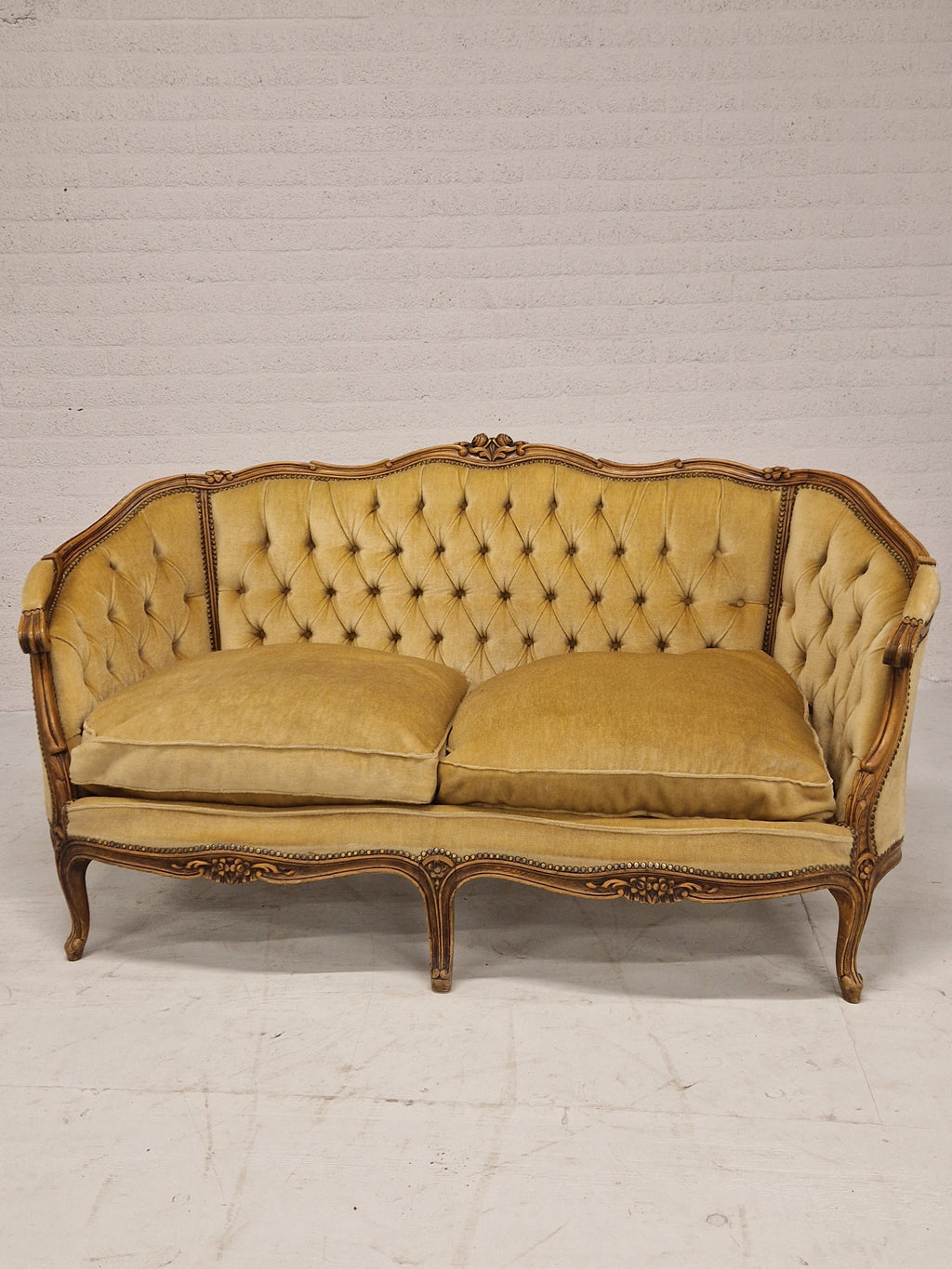 Rococo stijl, tweezitter, 162x75 cm