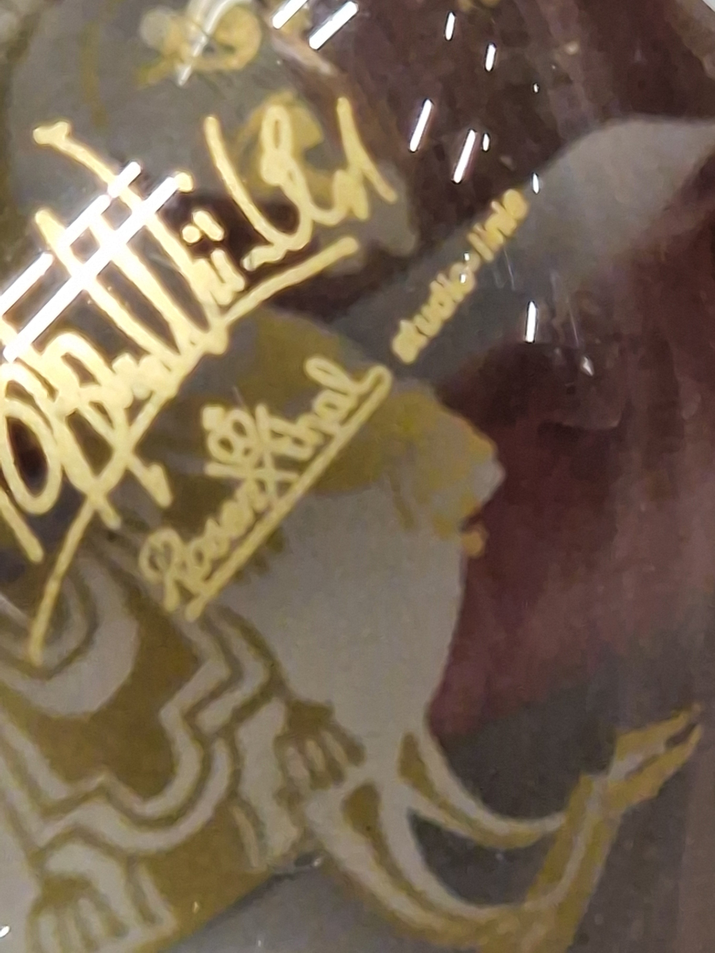 Rosenthal 2x kerstornament, gesigneerd