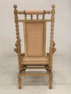 Eiken schommelstoel, rocking chair, 70's
