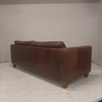 Lederen bank bruin