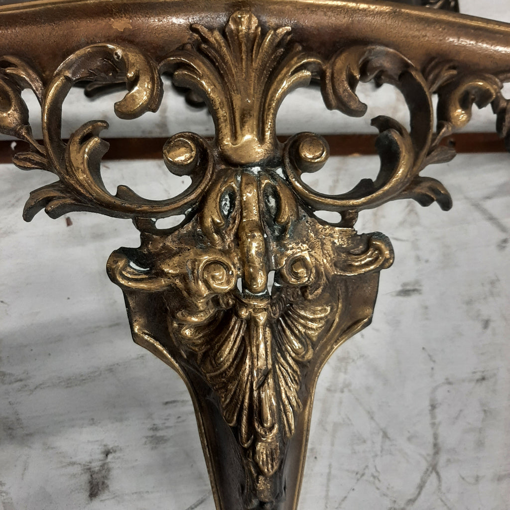 Metalen spiegel met console