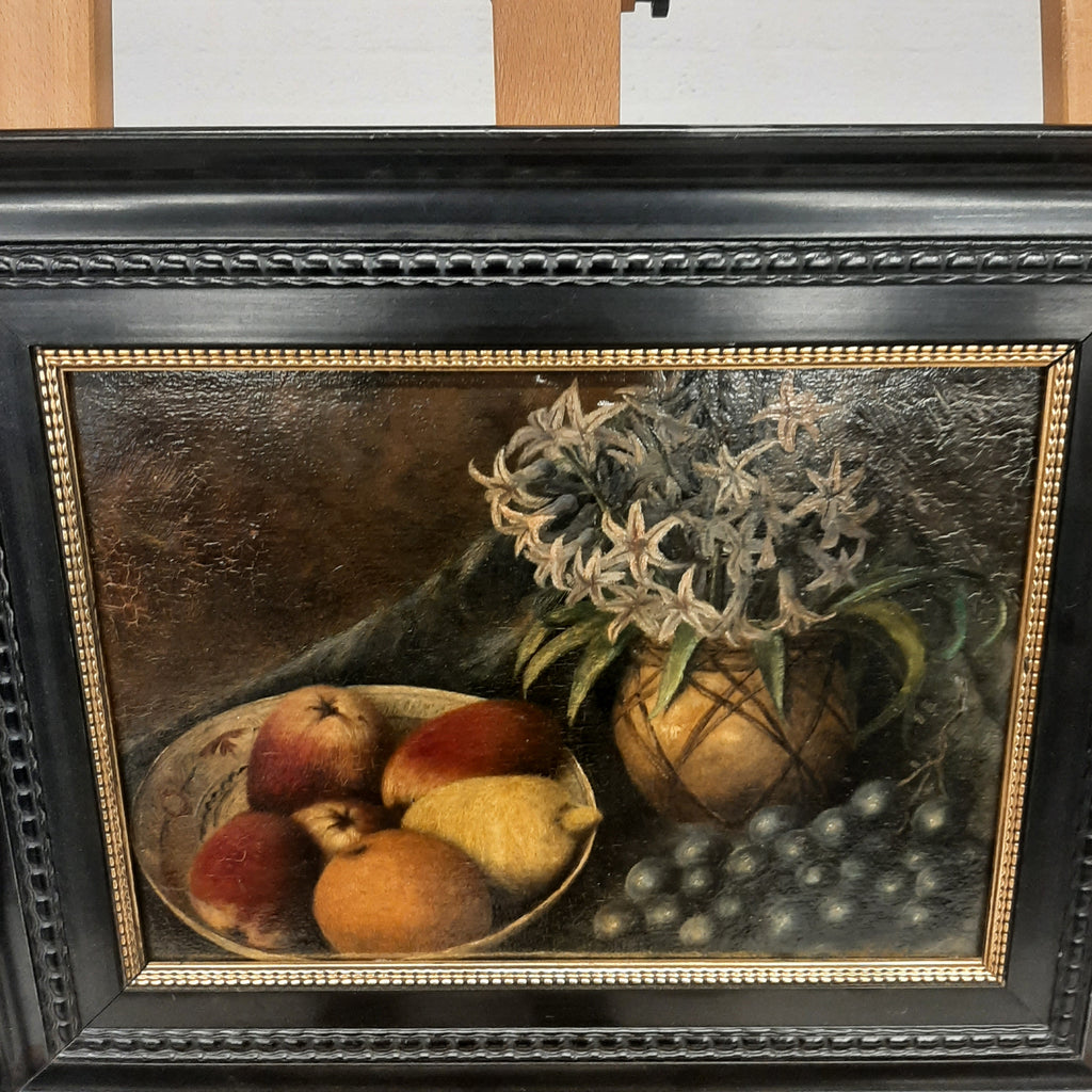 Stilleven fruit en bloemen