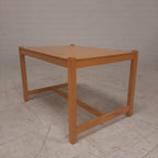 Eiken vintage tafeltje mutiplex blad