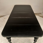 Zwarte 4 delig uitschuifbare tafel
