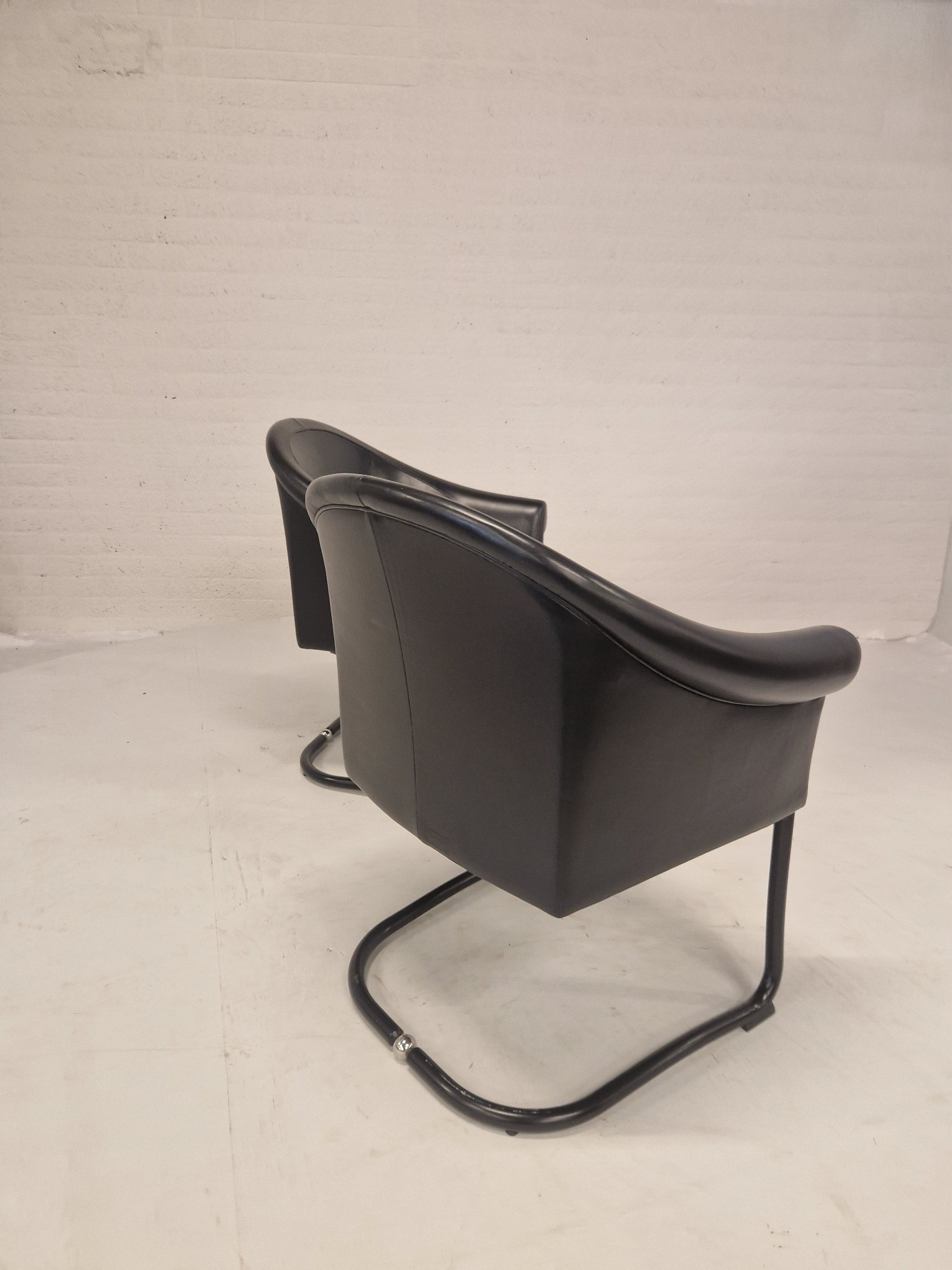 Set van 2 fauteuils van Slitta Slinan voor Poltrona Frau