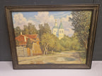 Schilderij, Russisch landschap ws, gesigneerd