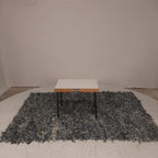 Vloerkleed denim blauw