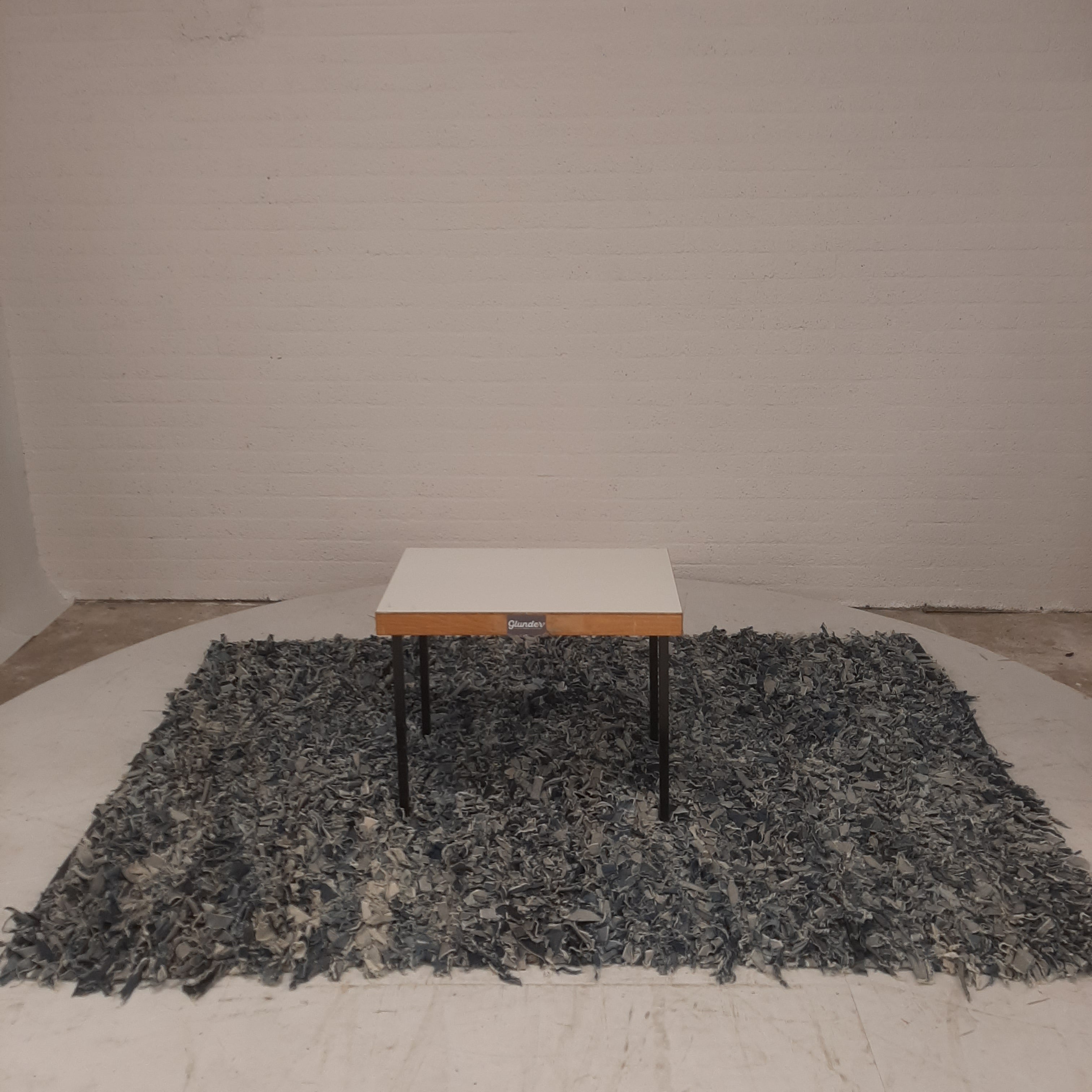 Vloerkleed denim blauw
