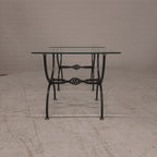 Set bijzetafeltjes glasplaat