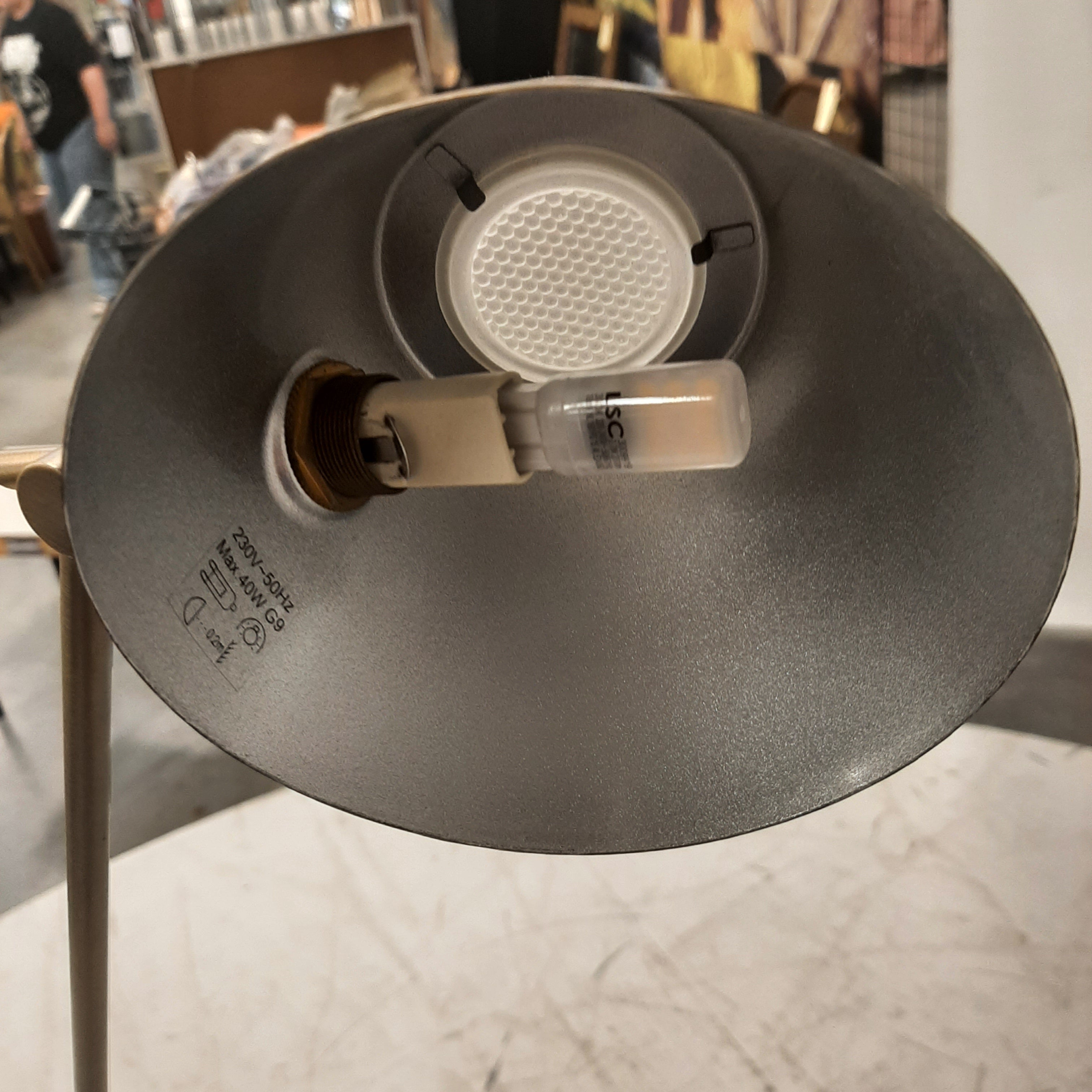 Bronzen vloerlamp