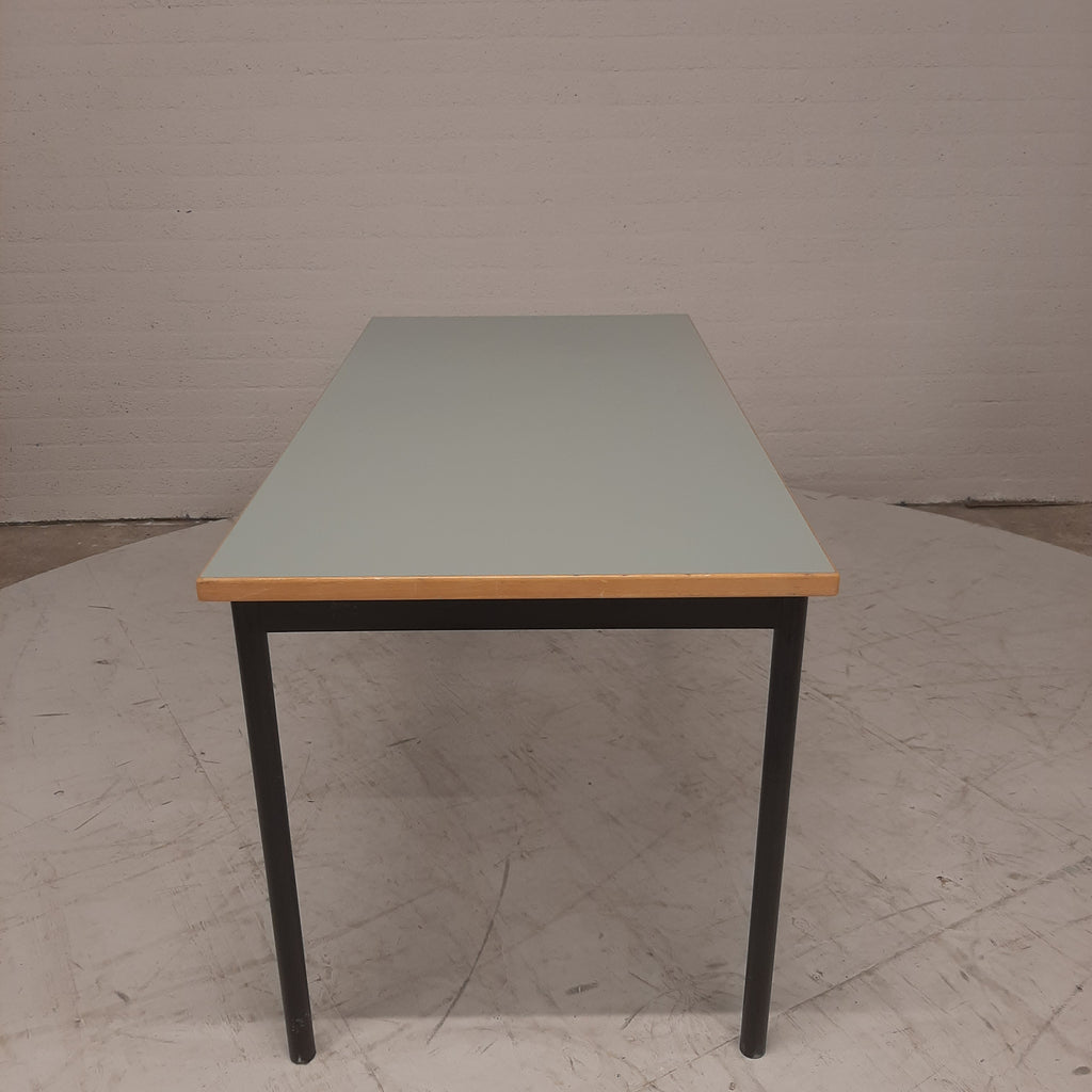 Eettafel / vergadertafel mintgroen blad