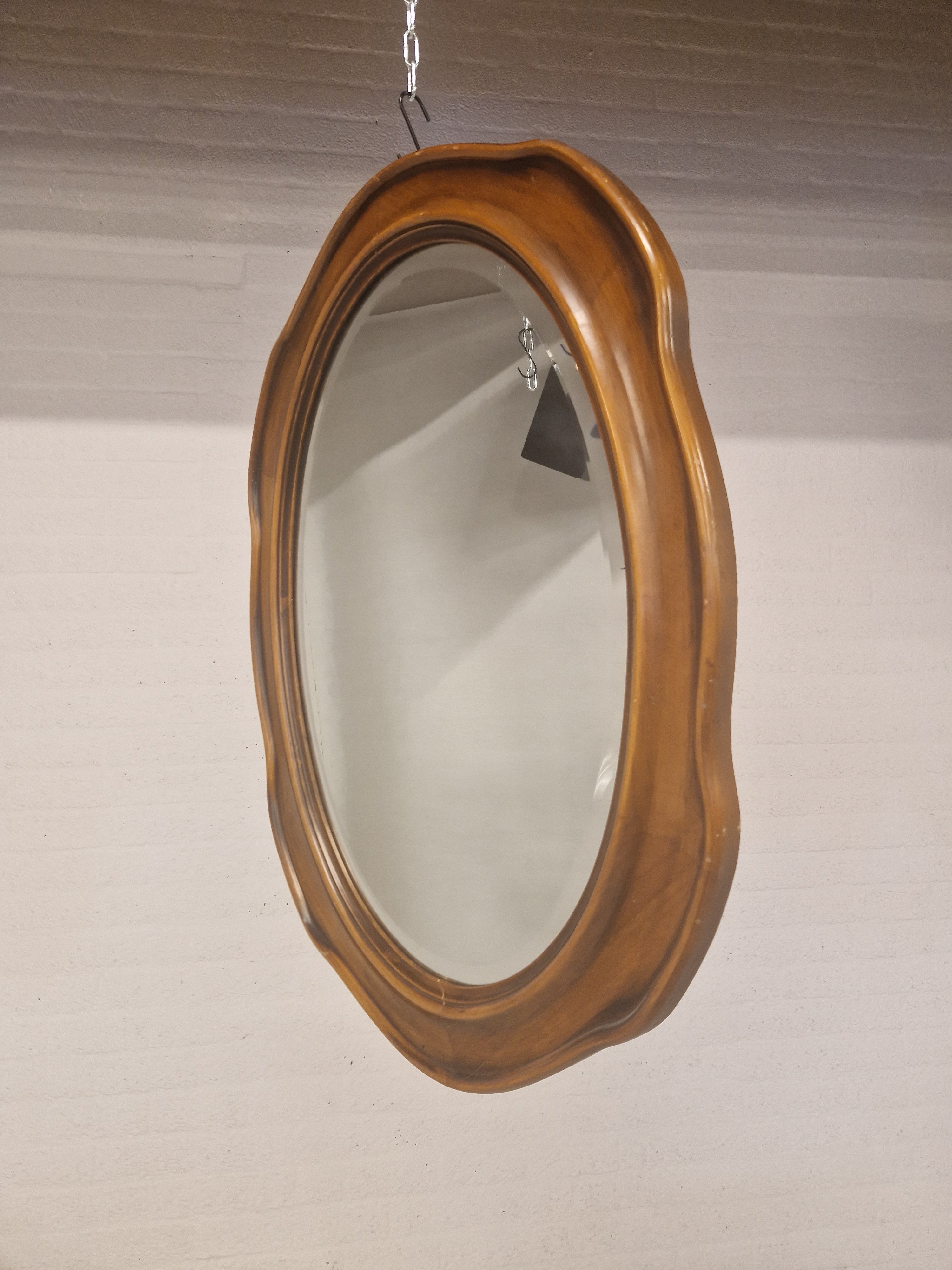 Spiegel, ovaal, retro-antiek