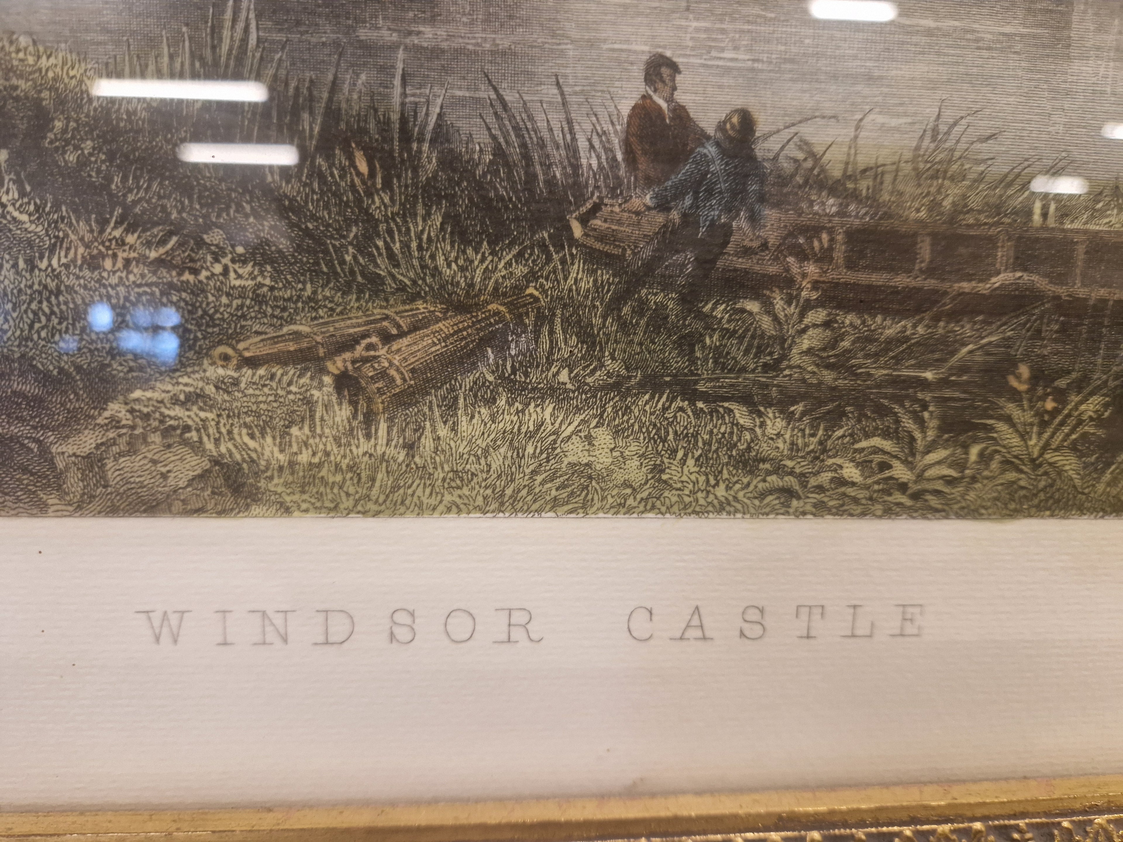 Gravure Windsor Castle door E Brandard