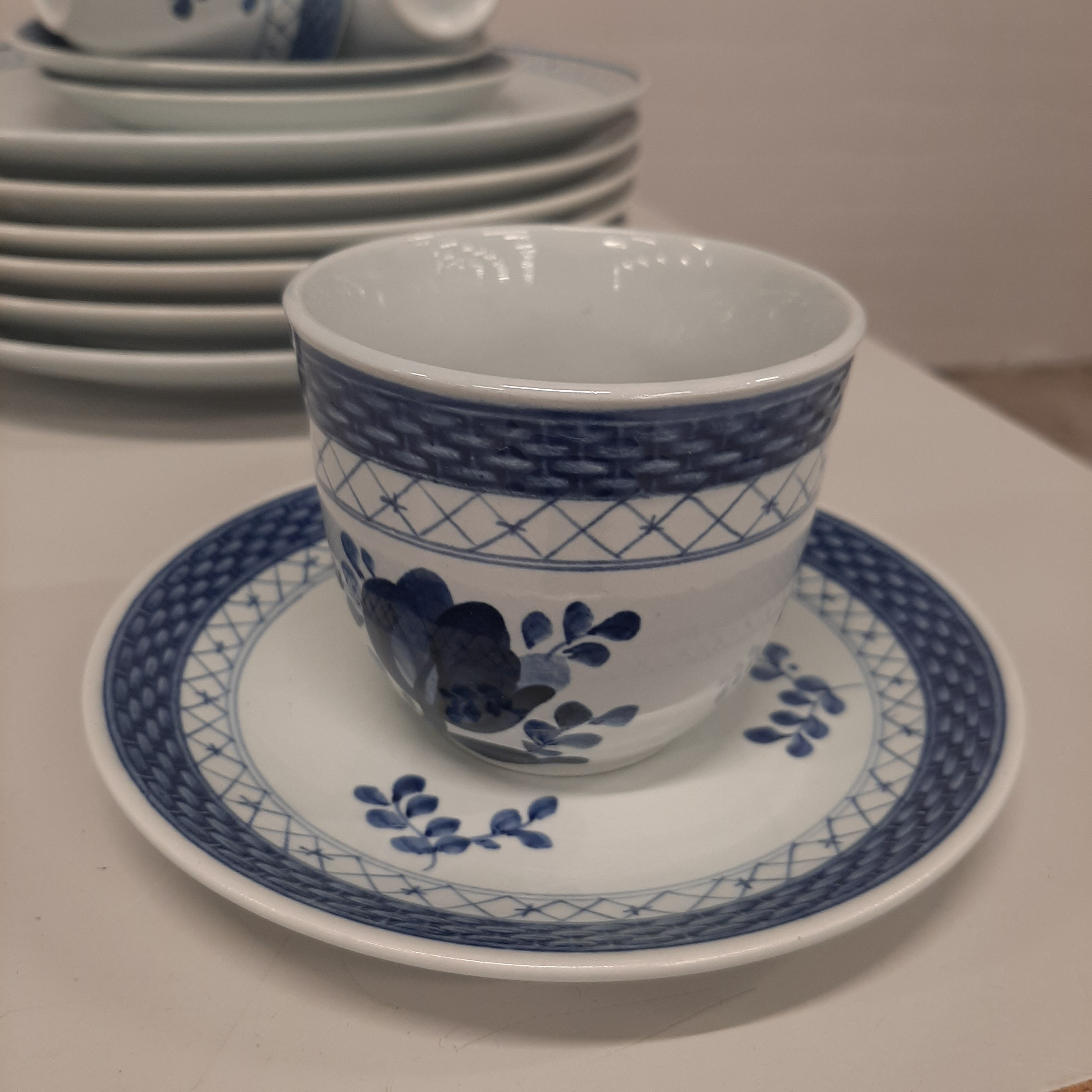 Royal Copenhagen servies blauw wit