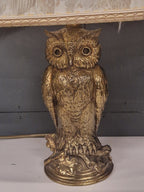 Vintage Deknudt uil tafellamp