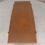 Mid Century modern salontafel met spijlen rek