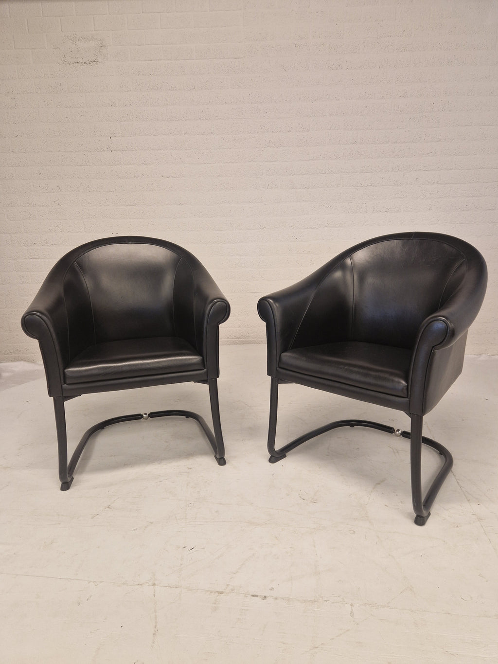 Set van 2 fauteuils van Slitta Slinan voor Poltrona Frau
