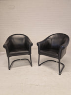 Set van 2 fauteuils van Slitta Slinan voor Poltrona Frau