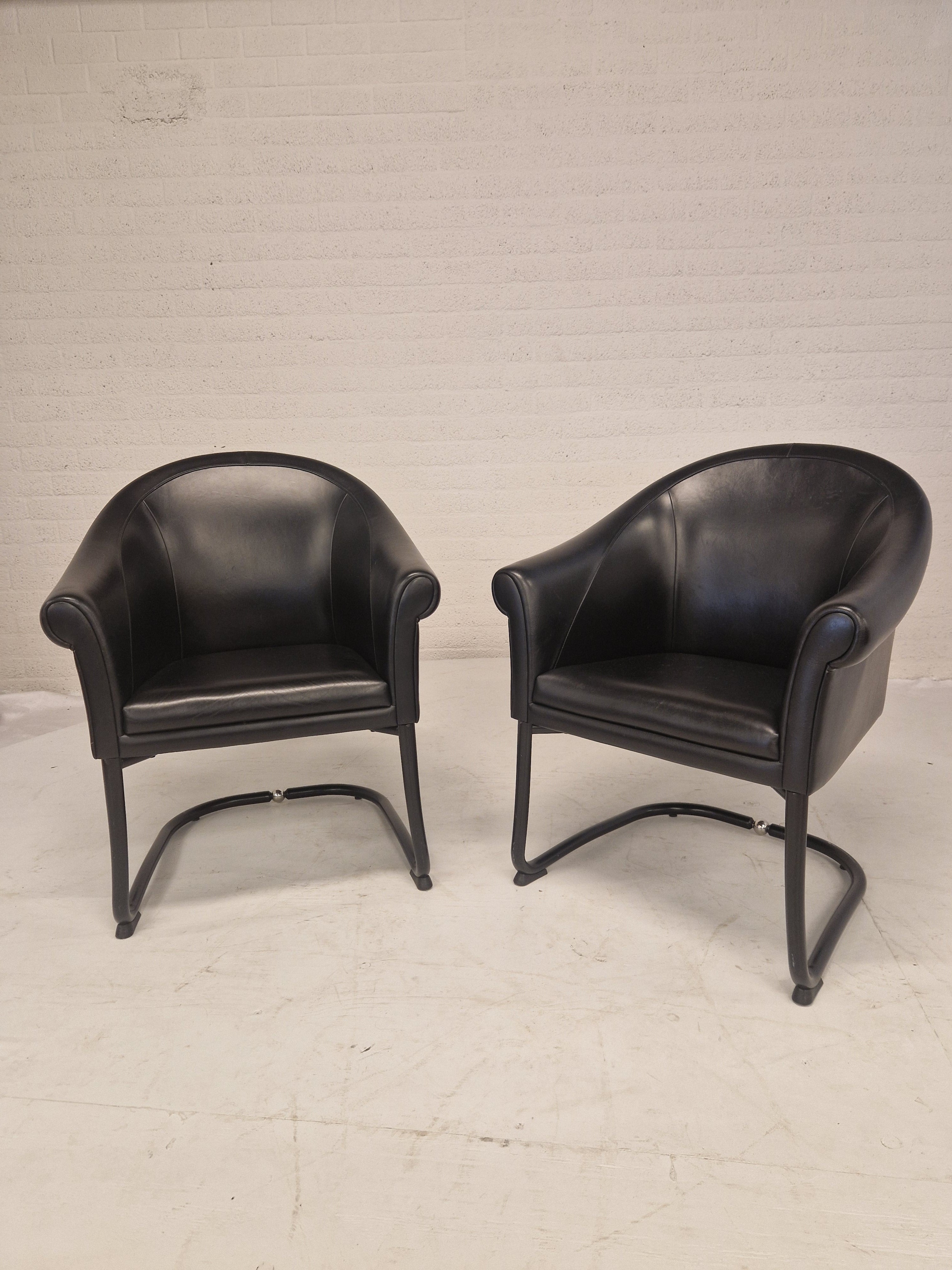 Set van 2 fauteuils van Slitta Slinan voor Poltrona Frau
