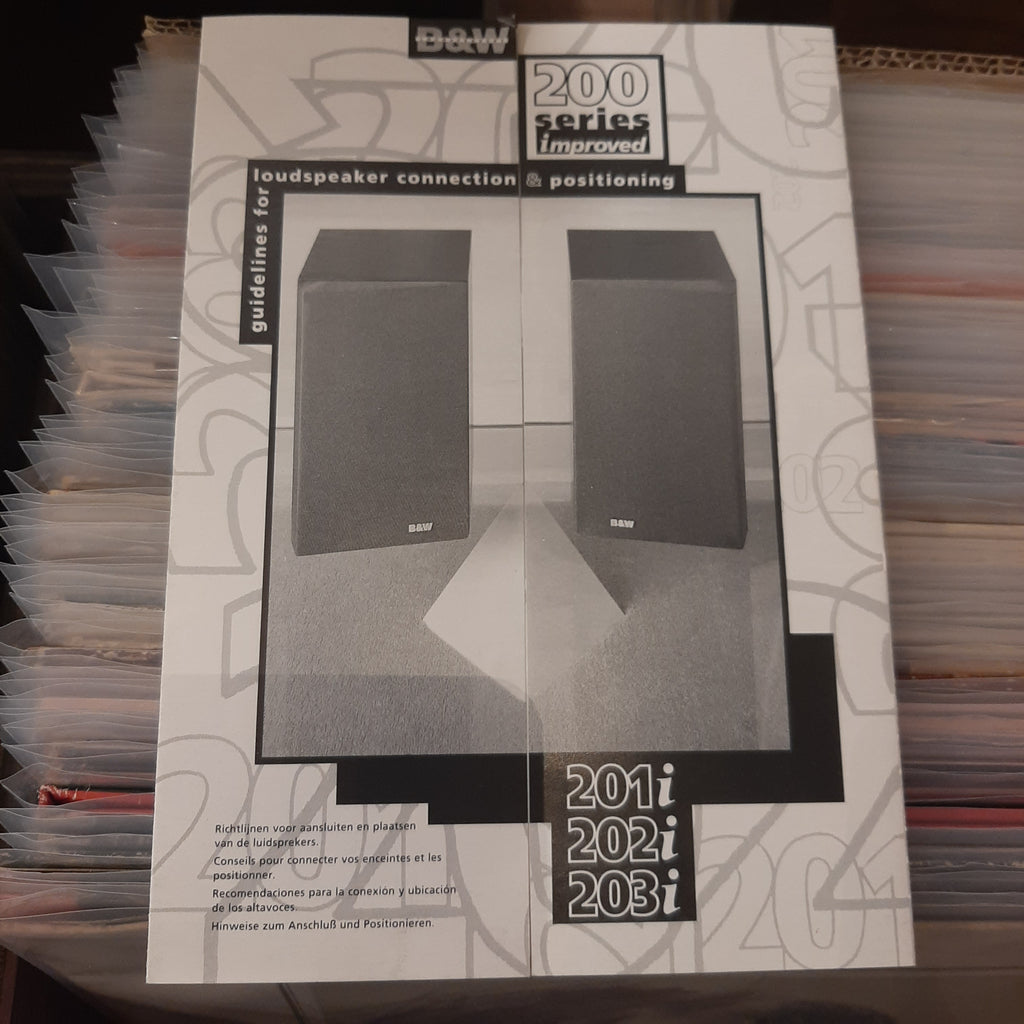 B&W 202i speakers