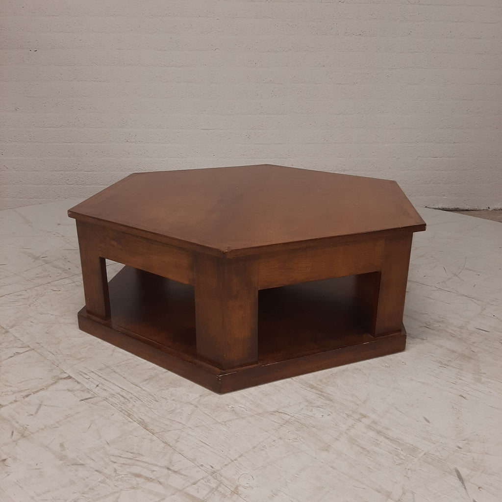 Salontafel 6 hoekig met lade
