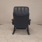 Vintage AP design relaxfauteuil blauw leer