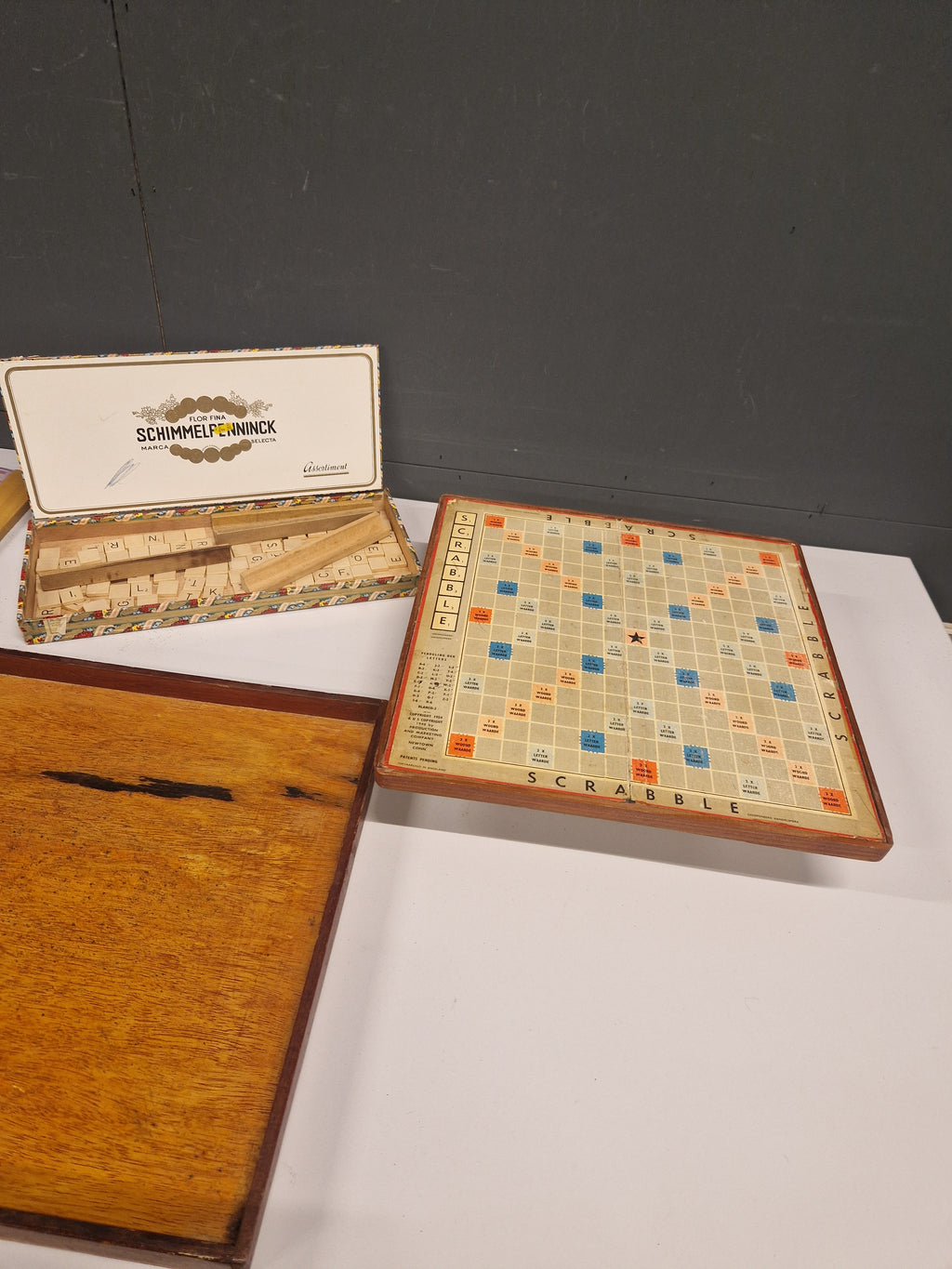 Scrabble op draaischijf