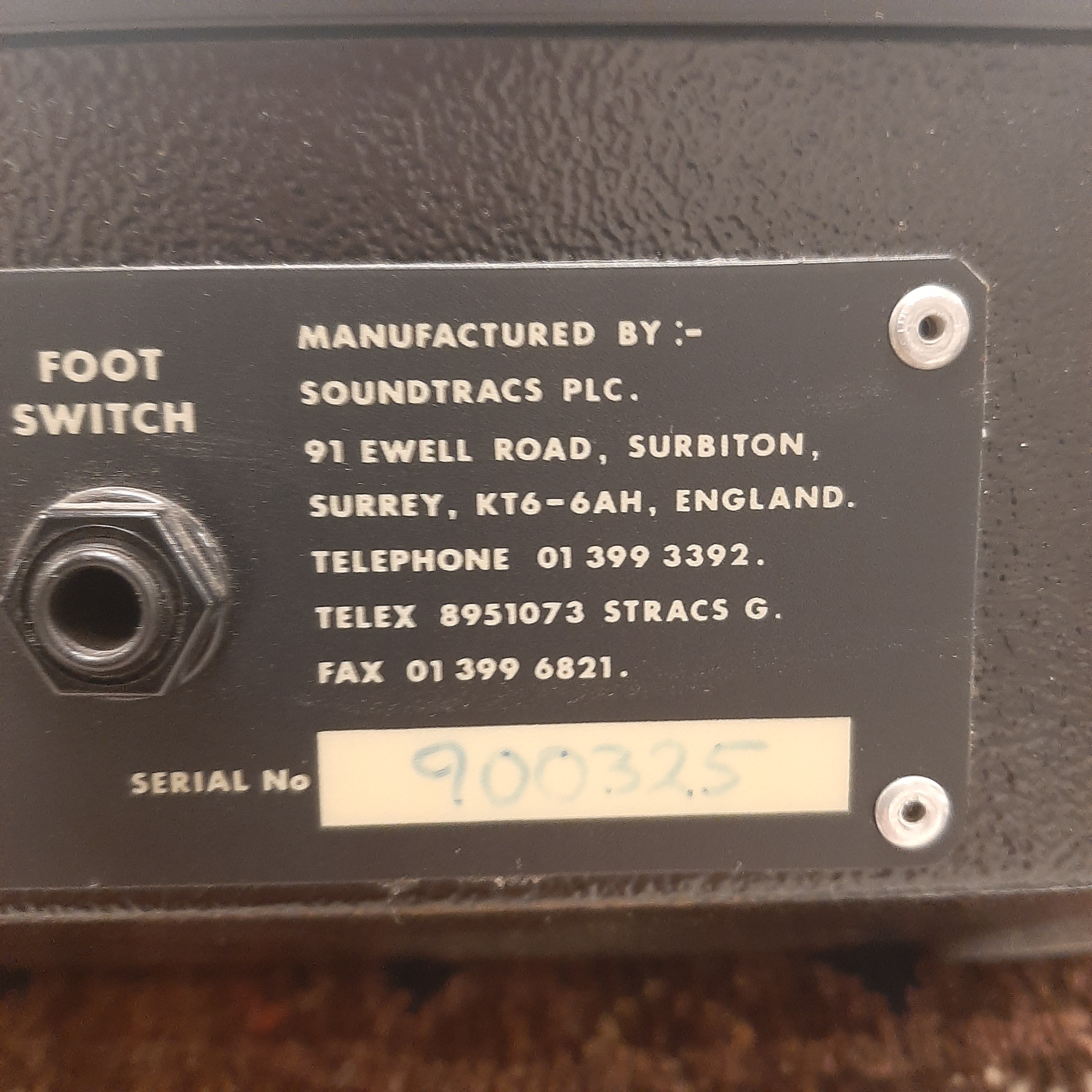 Studio mengtafel van Soundtracs UK