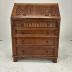 Secretaire 4 lades eikenhout
