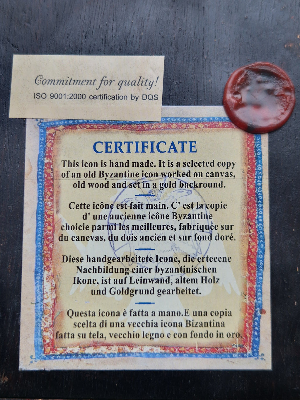 Icoon, triptiek, handmade, Byzantijns