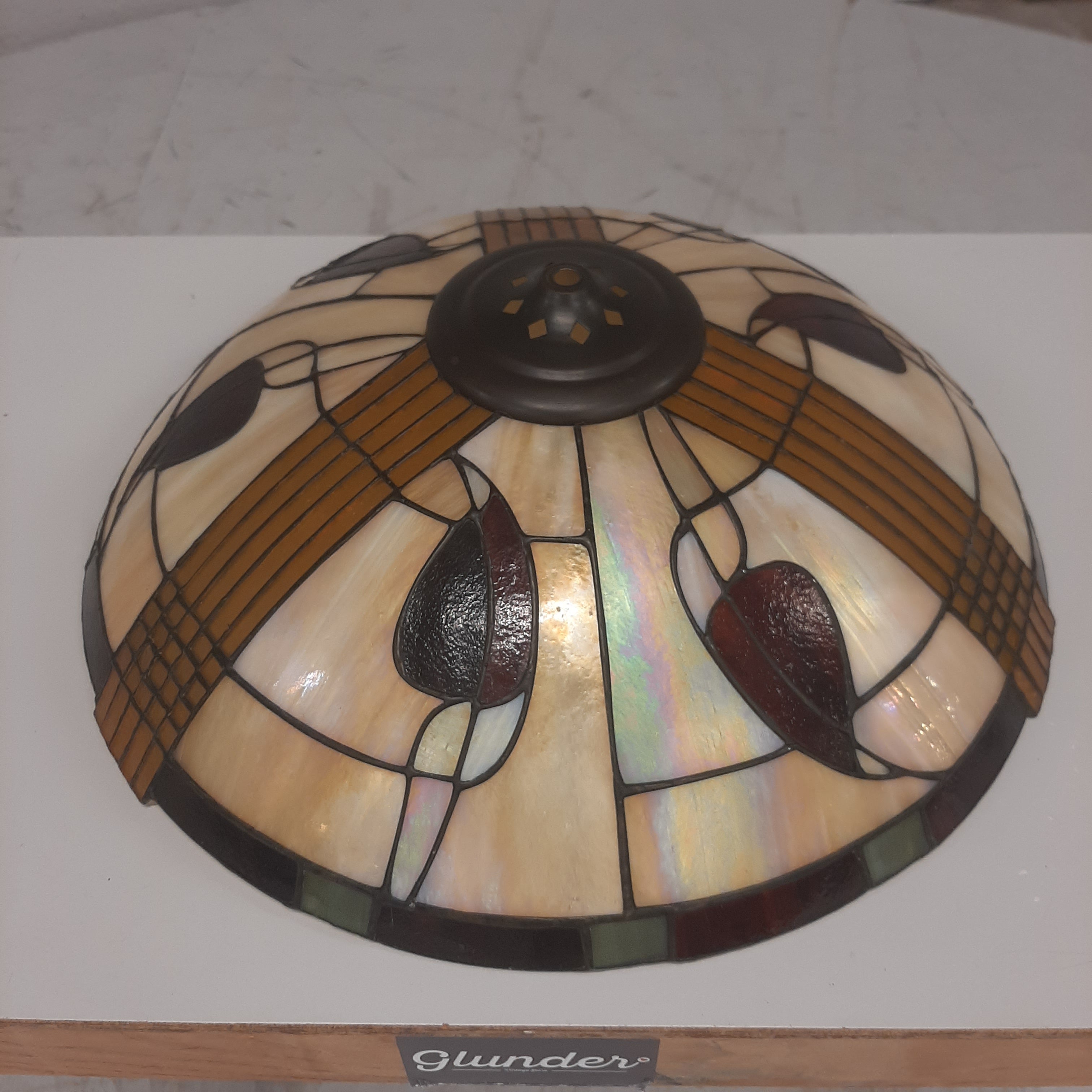 Lampenkap glas in lood