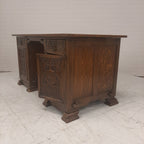 Eiken bureau houtsnijwerk frontjes