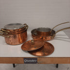 Koperen pannenset Tagus Chef 6 delig