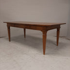 Massief eiken bureau / tafel 2 lades
