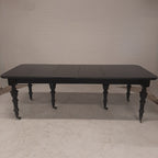 Zwarte 4 delig uitschuifbare tafel