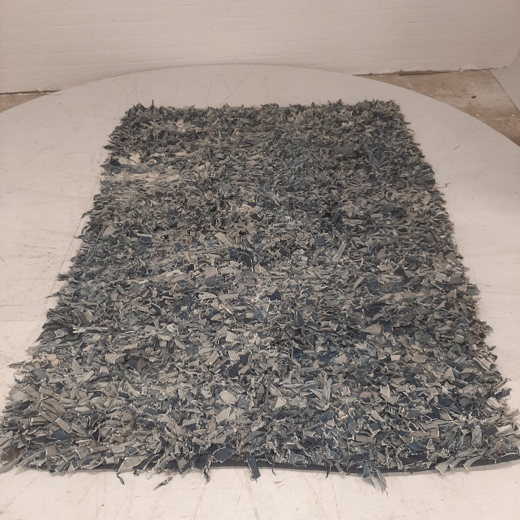 Vloerkleed denim blauw