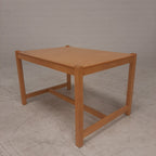 Eiken vintage tafeltje mutiplex blad