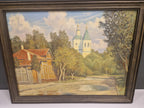 Schilderij, Russisch landschap ws, gesigneerd