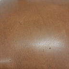 Antiek lederen fauteuil
