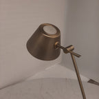 Bronzen vloerlamp