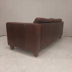 Lederen bank bruin