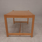 Eiken vintage tafeltje mutiplex blad